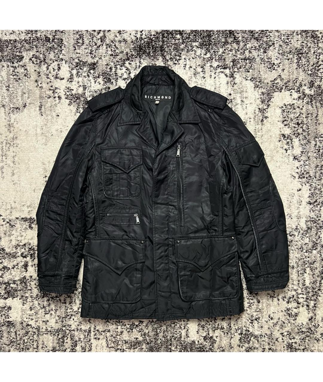 JOHN RICHMOND Черная полиэстеровая куртка, фото 9