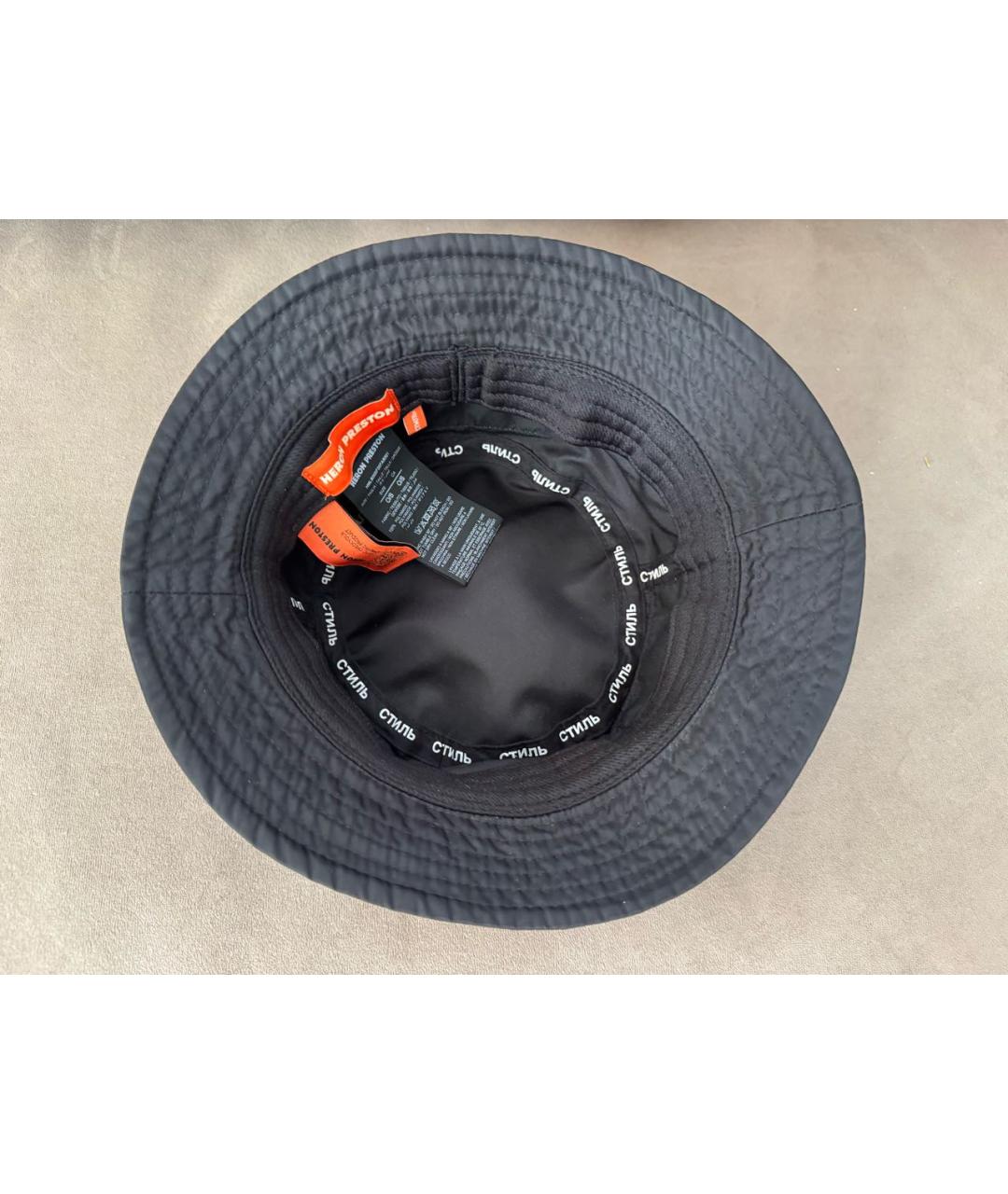 HERON PRESTON Черная синтетическая панама, фото 4
