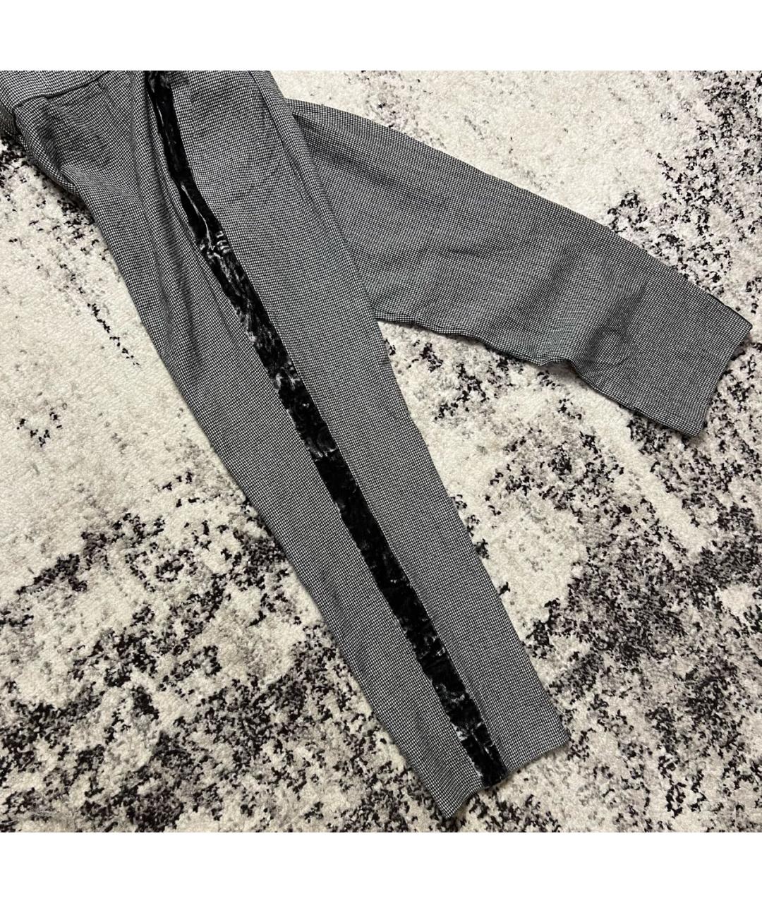 FABIANA FILIPPI Серые шерстяные прямые брюки, фото 7