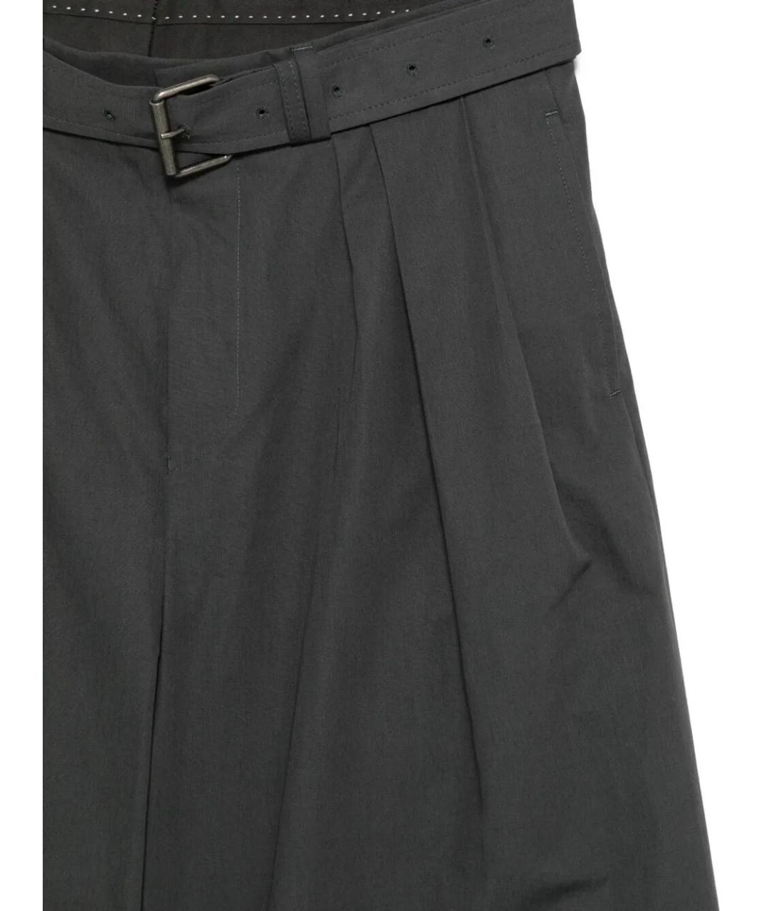 DRIES VAN NOTEN Серые хлопковые шорты, фото 3