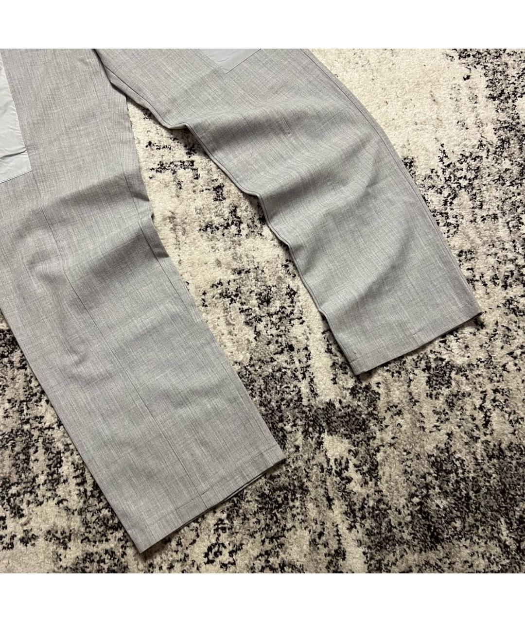 PAUL & SHARK Серые шерстяные брюки широкие, фото 3