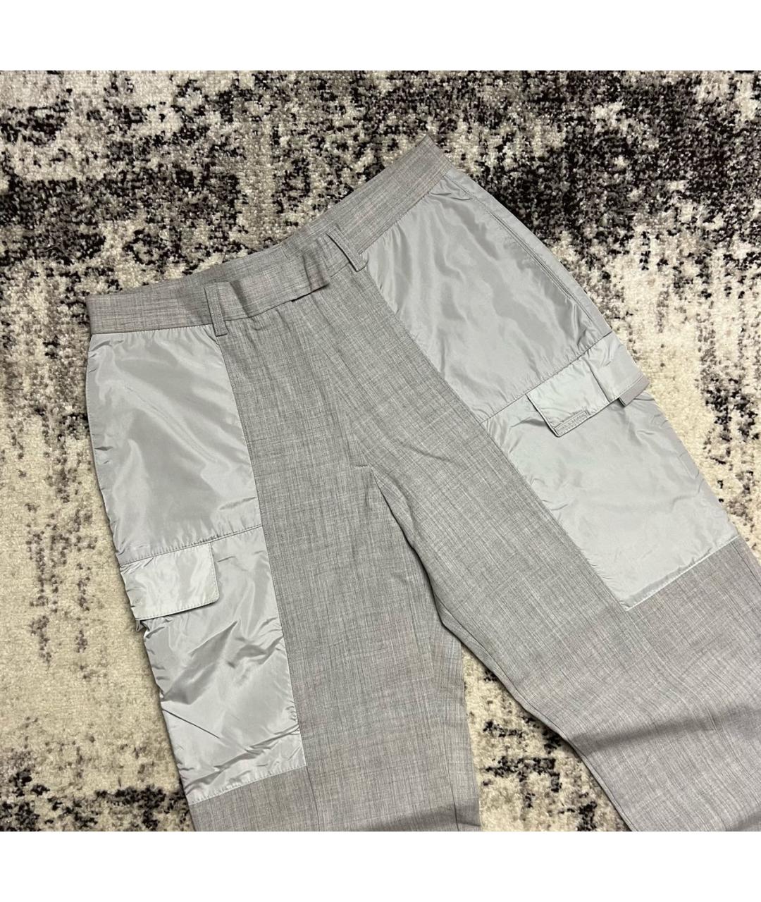 PAUL & SHARK Серые шерстяные брюки широкие, фото 2