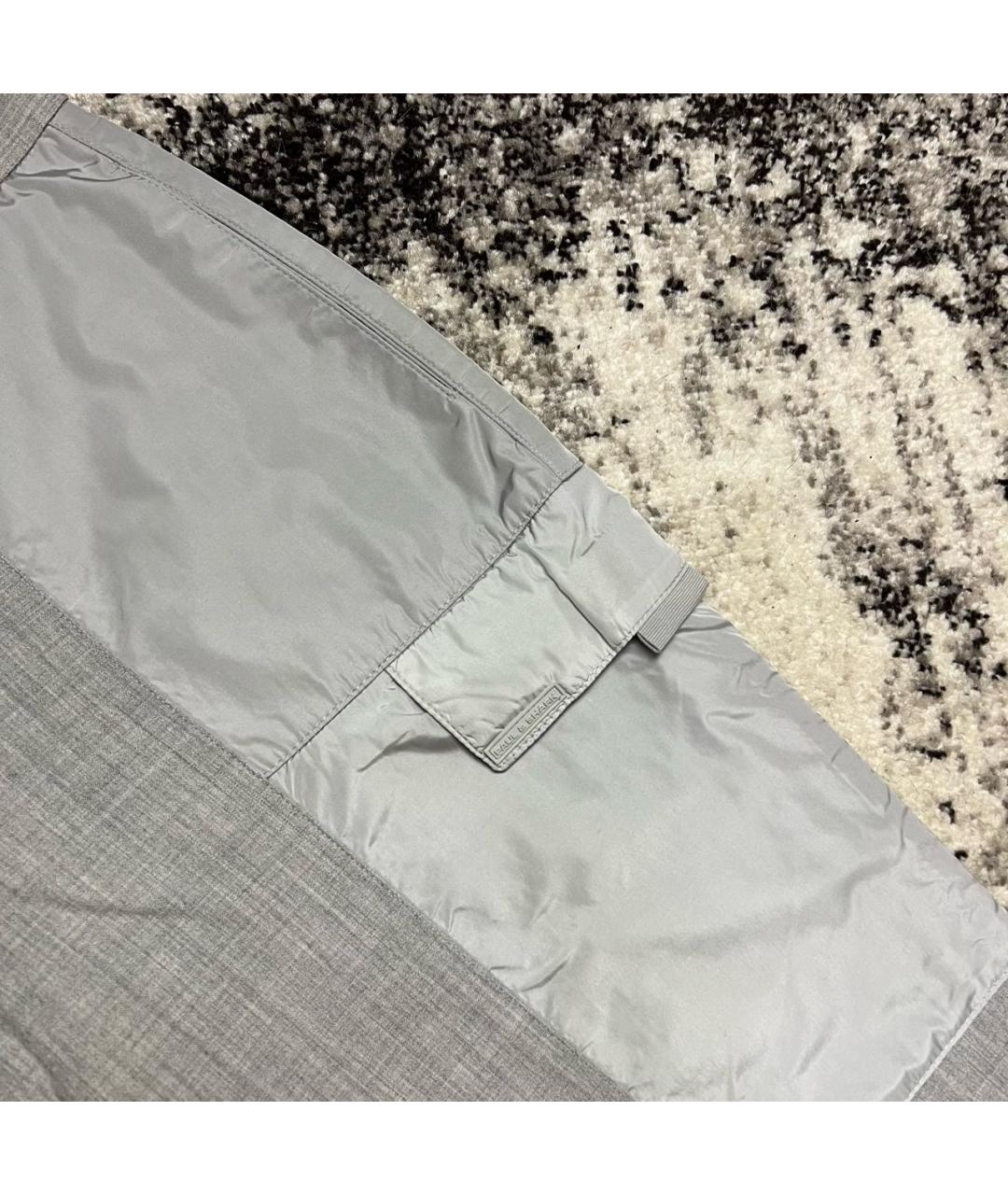 PAUL & SHARK Серые шерстяные брюки широкие, фото 4