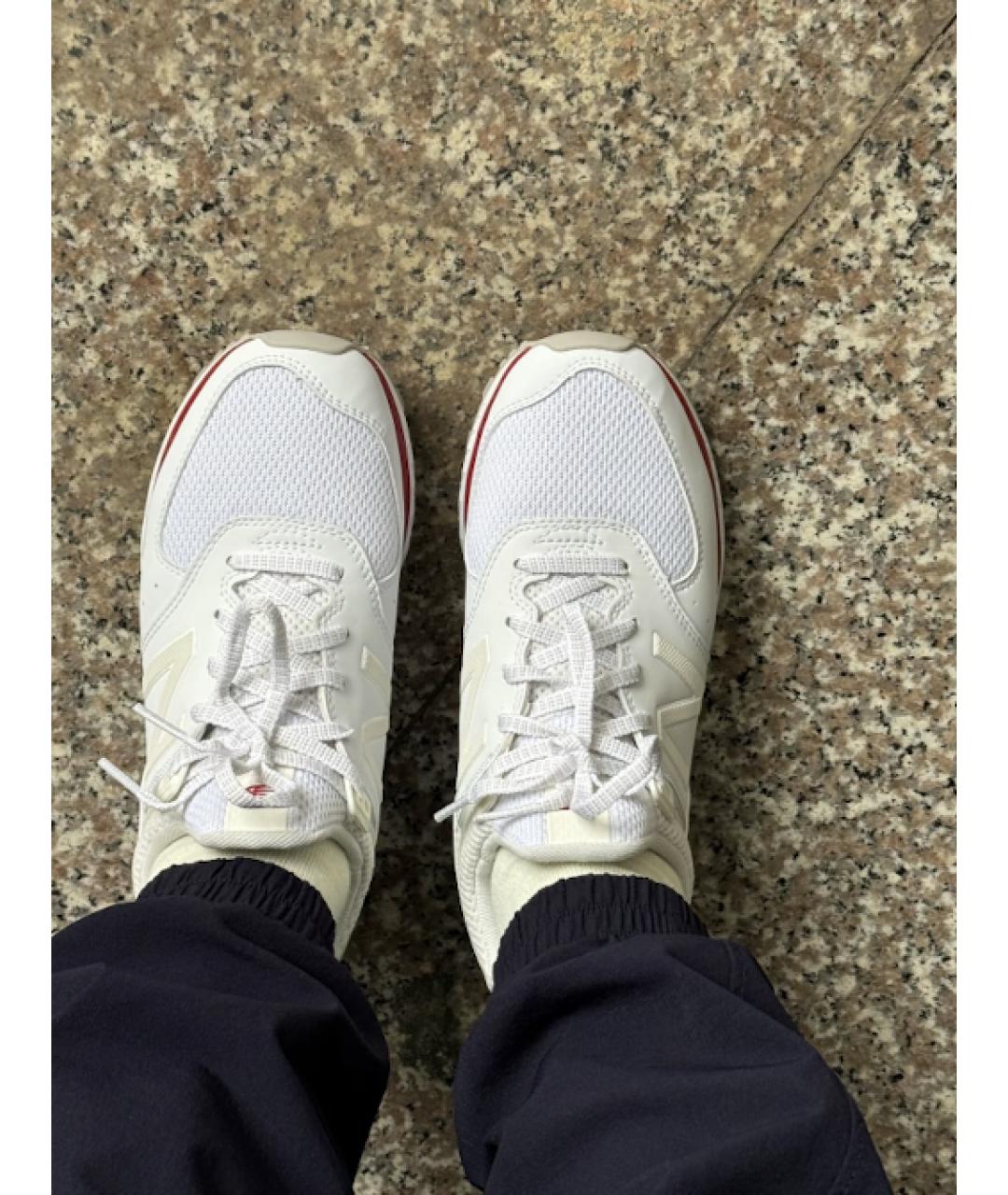 NEW BALANCE Белые кроссовки из искусственной кожи, фото 7