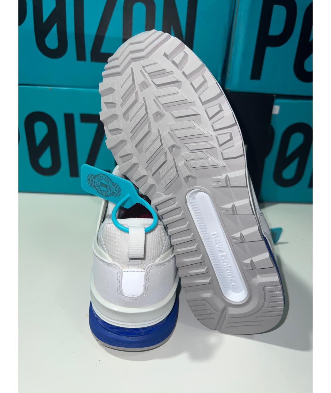 NEW BALANCE Белые кроссовки из искусственной кожи, фото 5