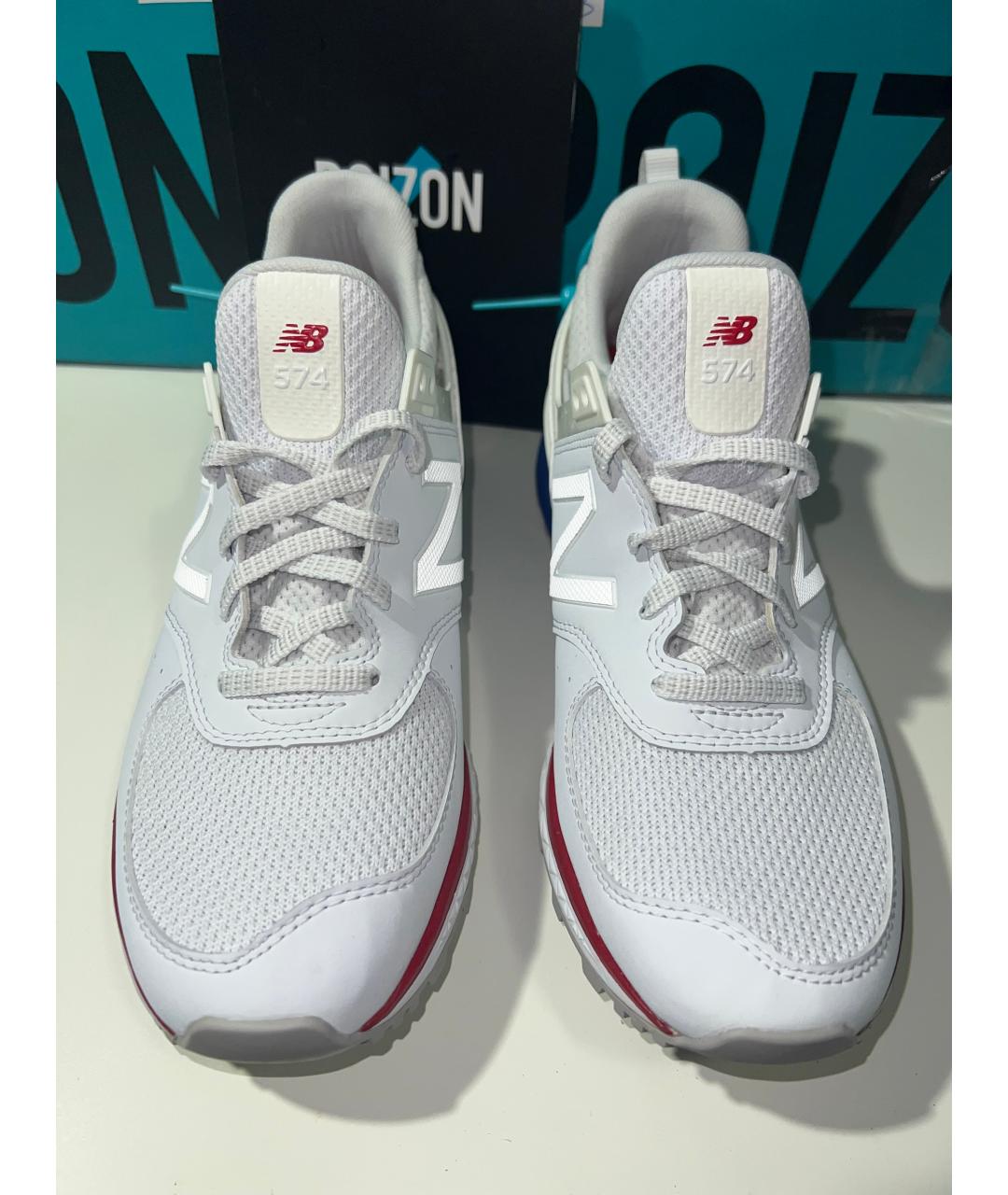 NEW BALANCE Белые кроссовки из искусственной кожи, фото 2