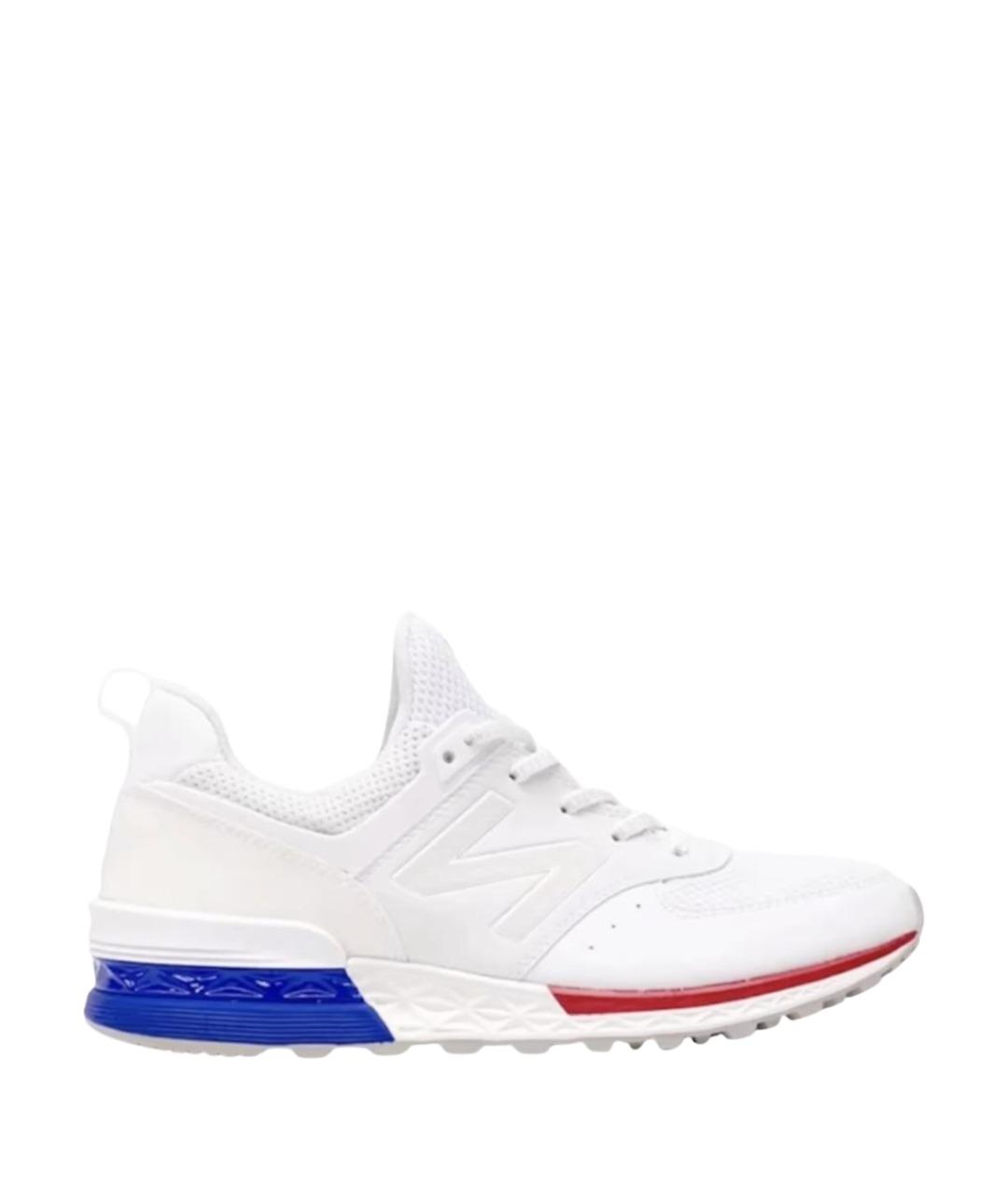 NEW BALANCE Белые кроссовки из искусственной кожи, фото 1