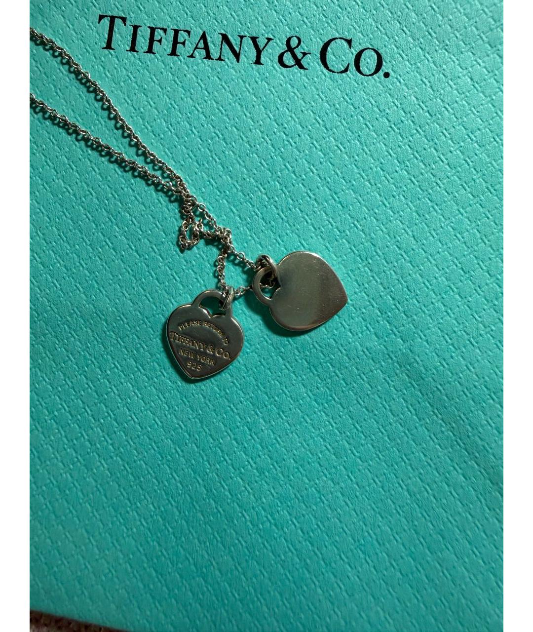 TIFFANY&CO Бирюзовое серебряное колье, фото 5