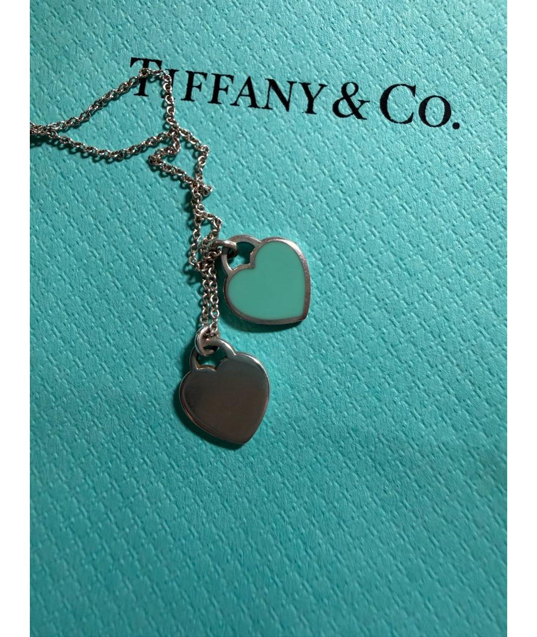 TIFFANY&CO Бирюзовое серебряное колье, фото 4