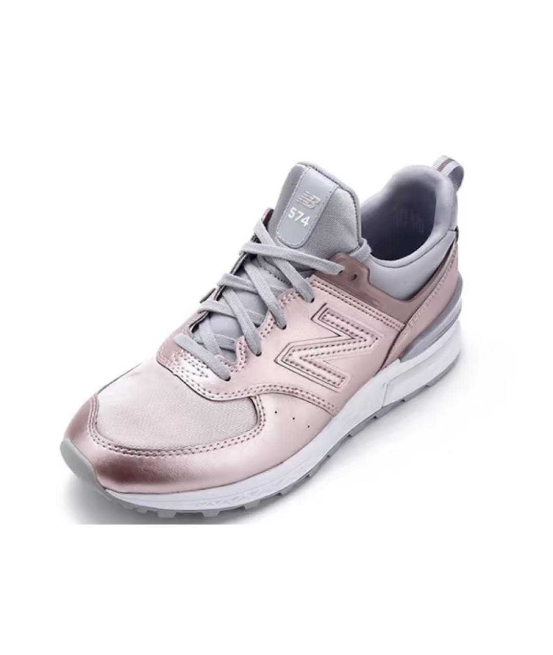 NEW BALANCE Розовые кроссовки из искусственной кожи, фото 6