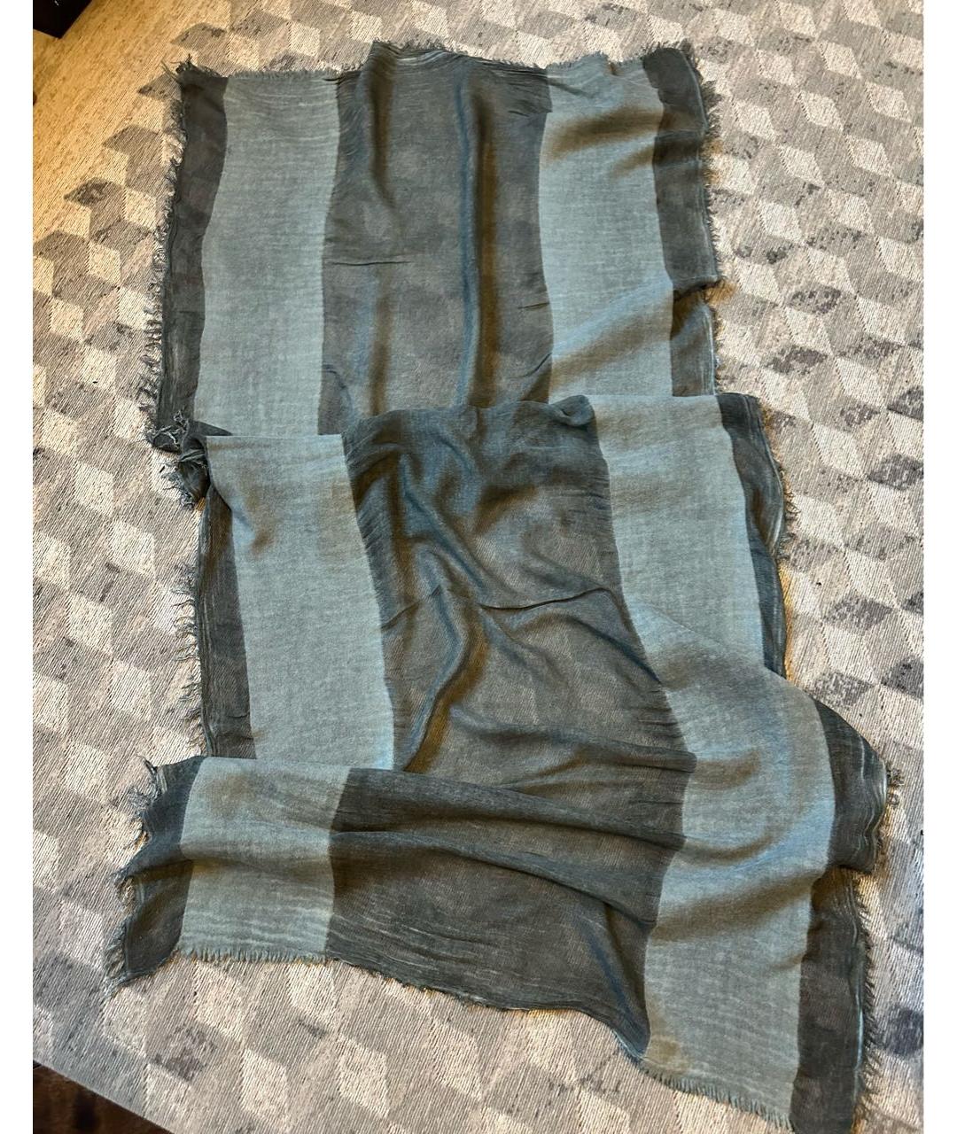 BRUNELLO CUCINELLI Серый платок, фото 9