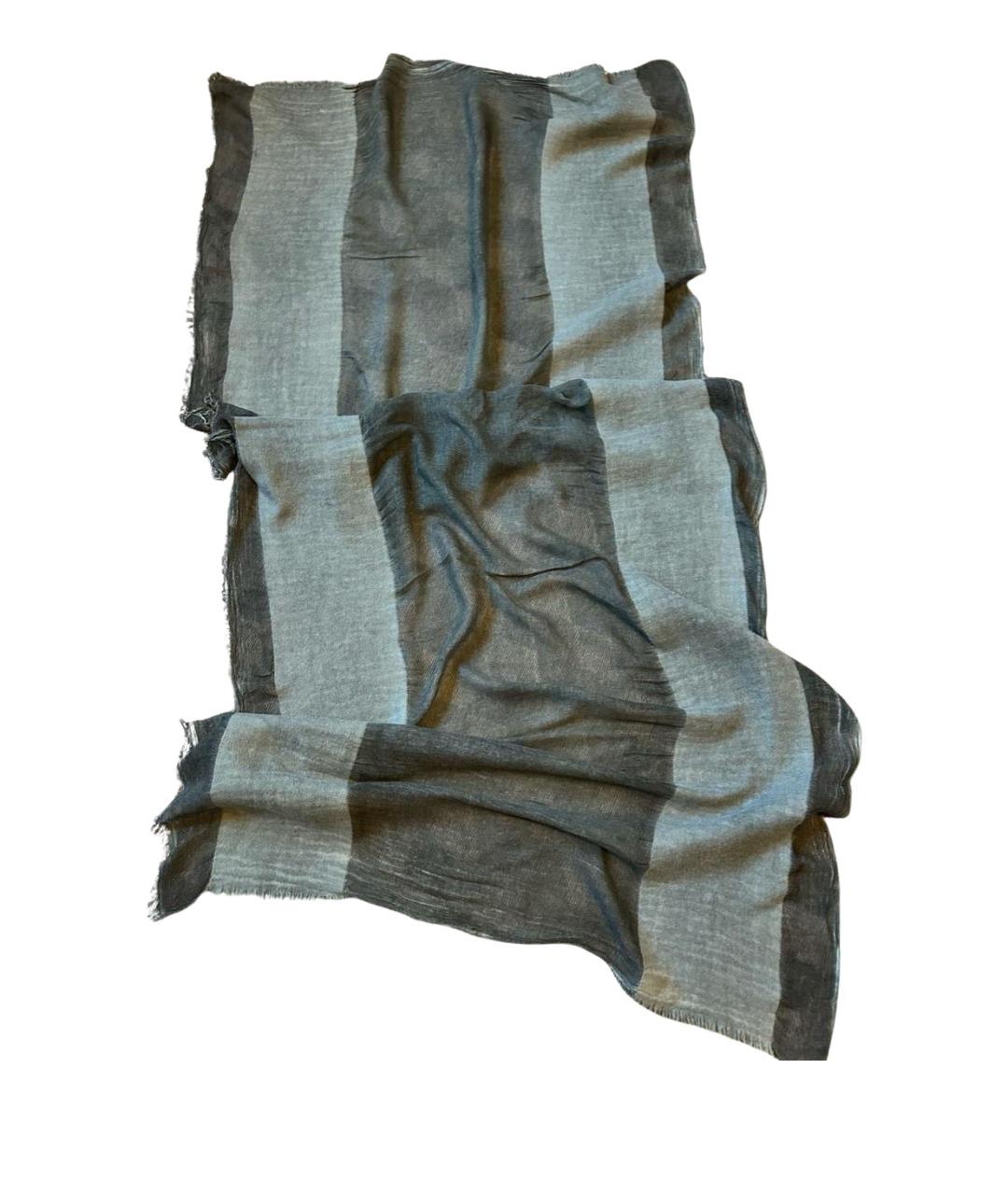 BRUNELLO CUCINELLI Серый платок, фото 1