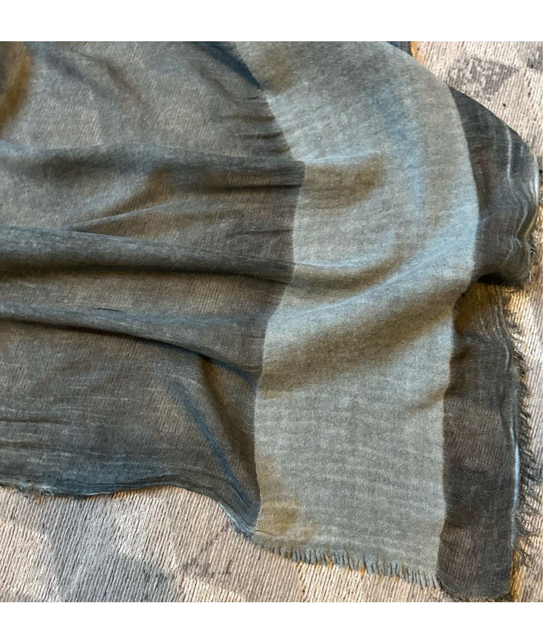 BRUNELLO CUCINELLI Серый платок, фото 3