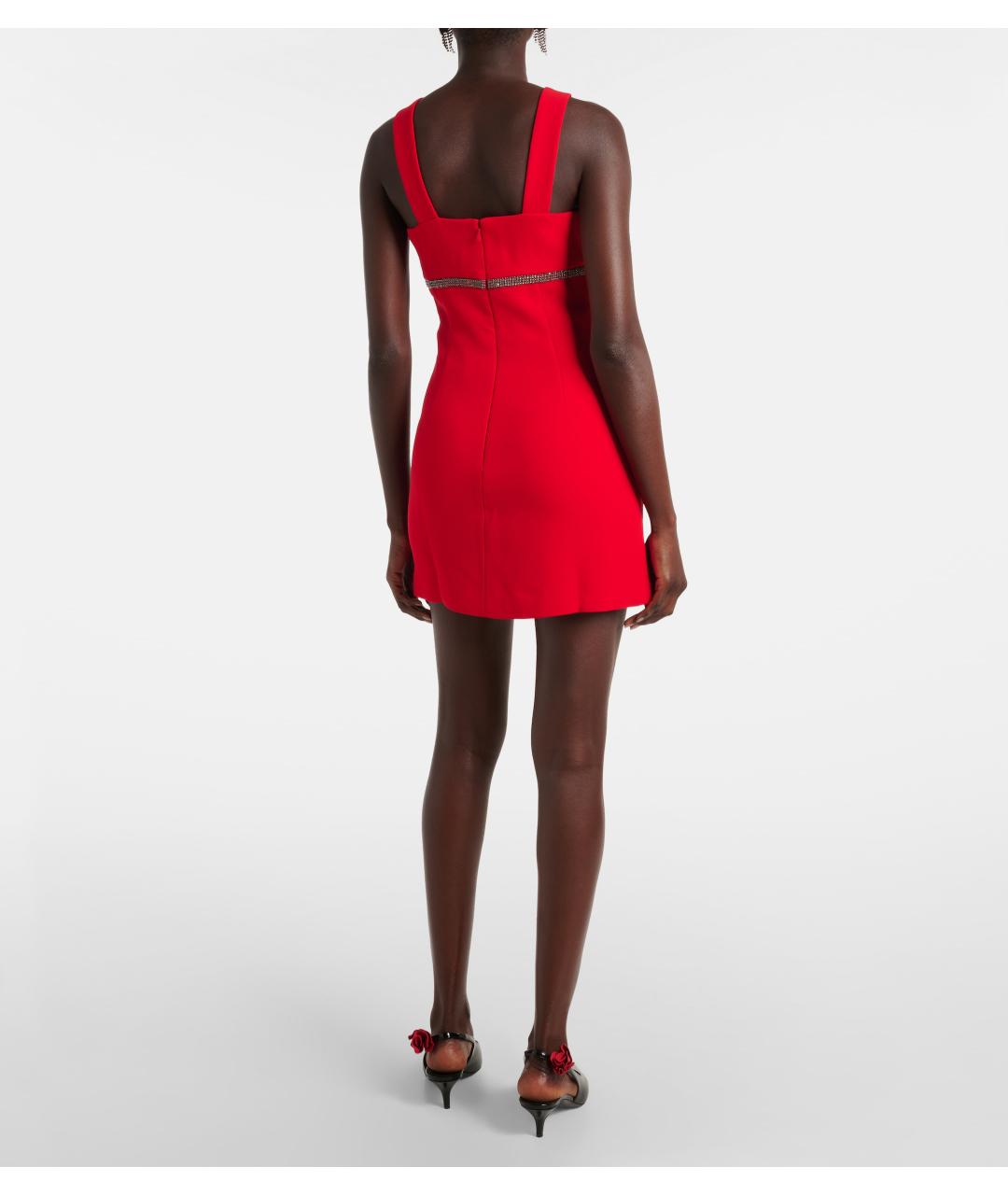 SELF-PORTRAIT Красное полиэстеровое коктейльное платье, фото 3