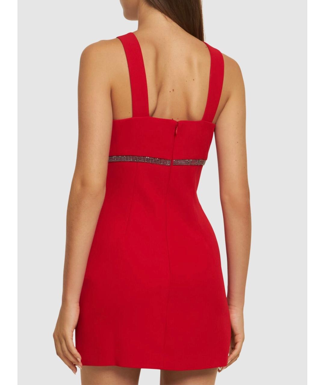 SELF-PORTRAIT Красное полиэстеровое коктейльное платье, фото 8