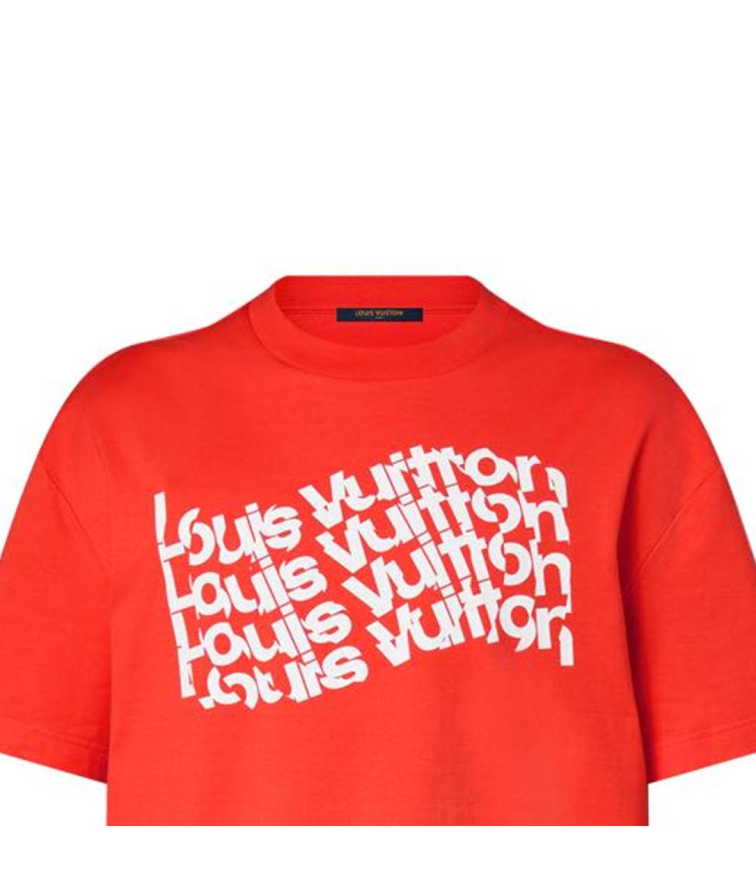 LOUIS VUITTON Оранжевая футболка, фото 2