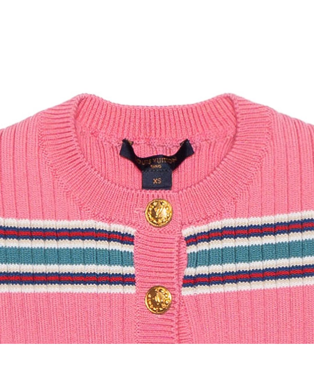 LOUIS VUITTON Розовый кардиган, фото 5