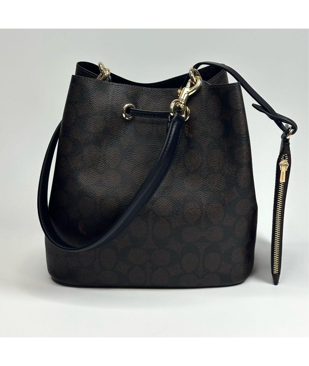 COACH Коричневая сумка через плечо, фото 3