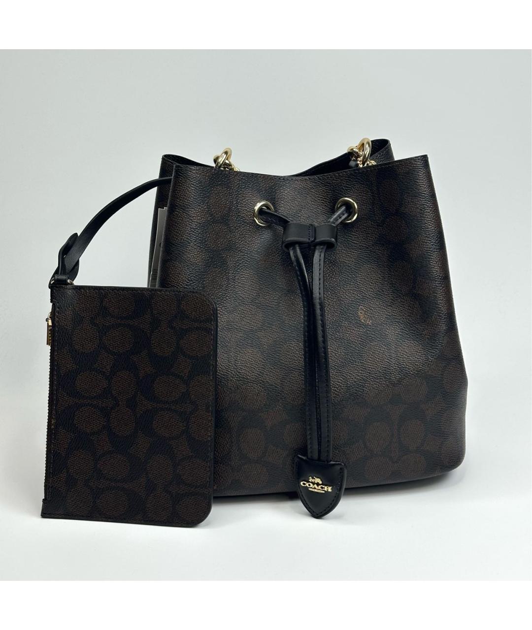 COACH Коричневая сумка через плечо, фото 7