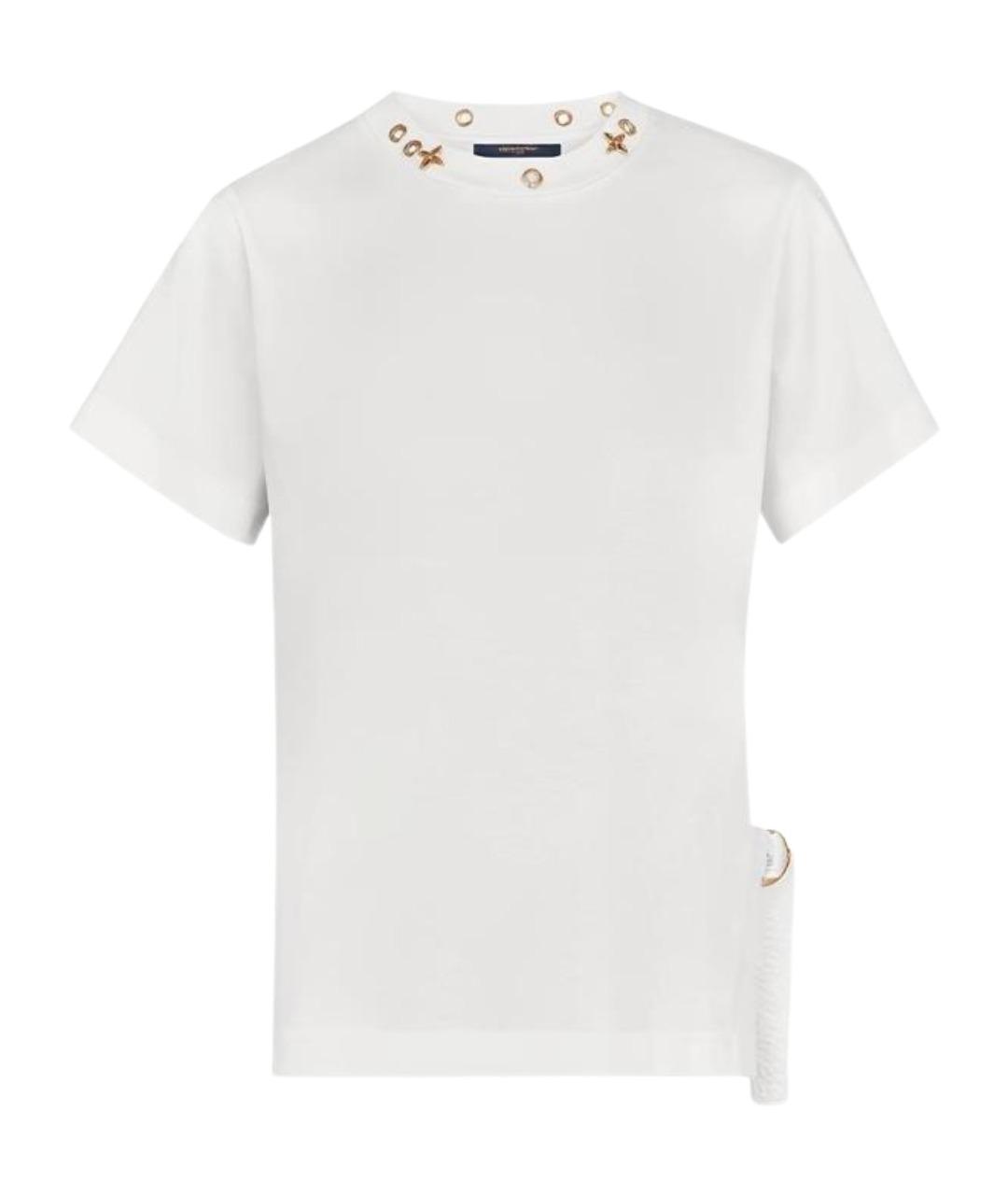 LOUIS VUITTON Белая хлопковая футболка, фото 1