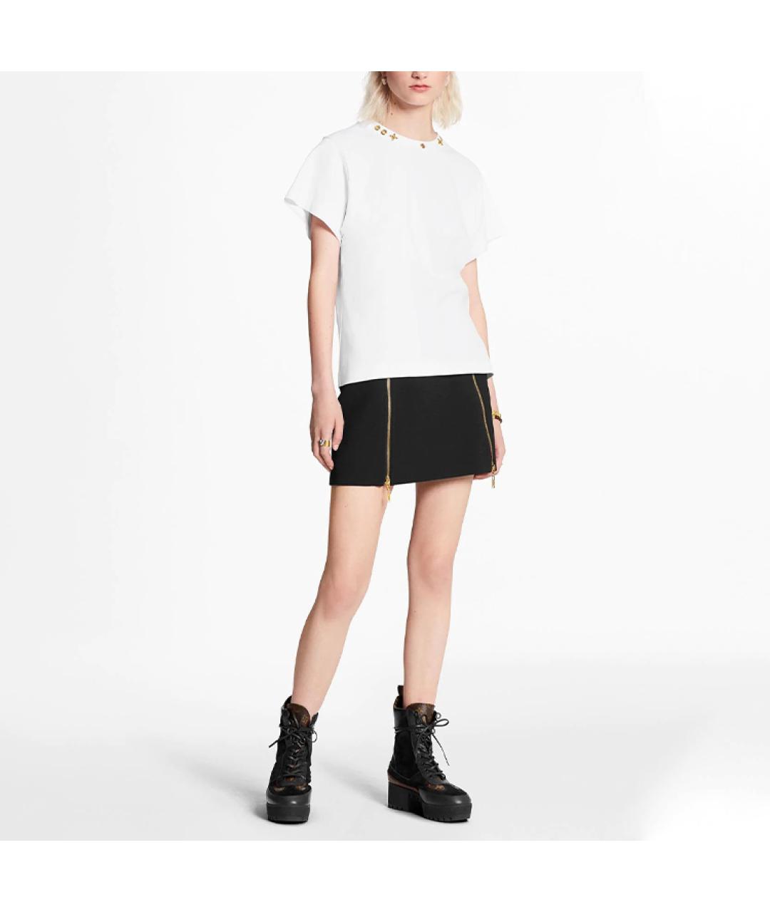 LOUIS VUITTON Белая хлопковая футболка, фото 4