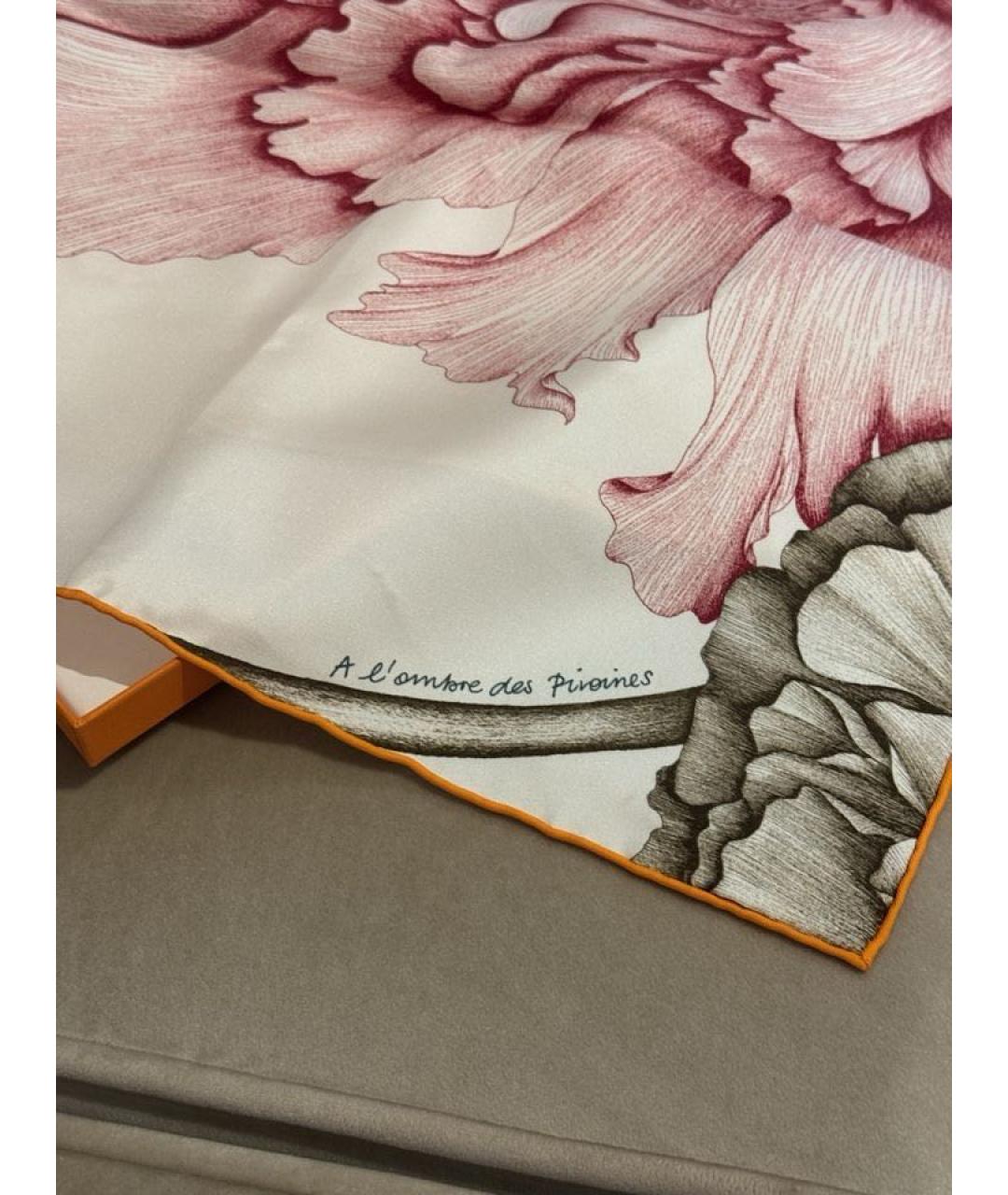 HERMES Мульти шелковый шарф, фото 9