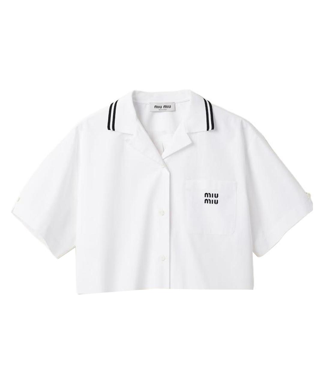 MIU MIU Белая рубашка, фото 1