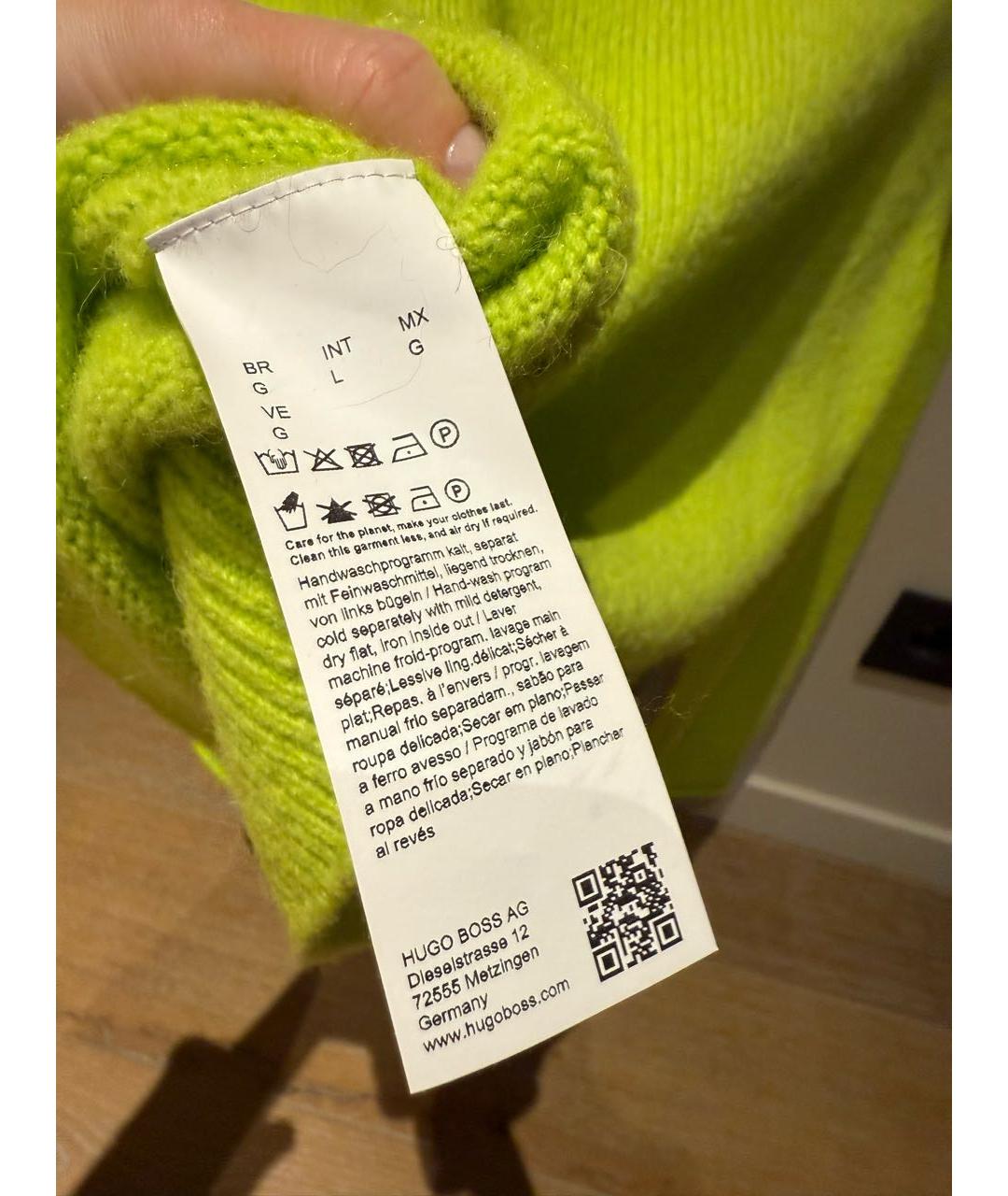 HUGO BOSS Мульти шерстяной джемпер / свитер, фото 4