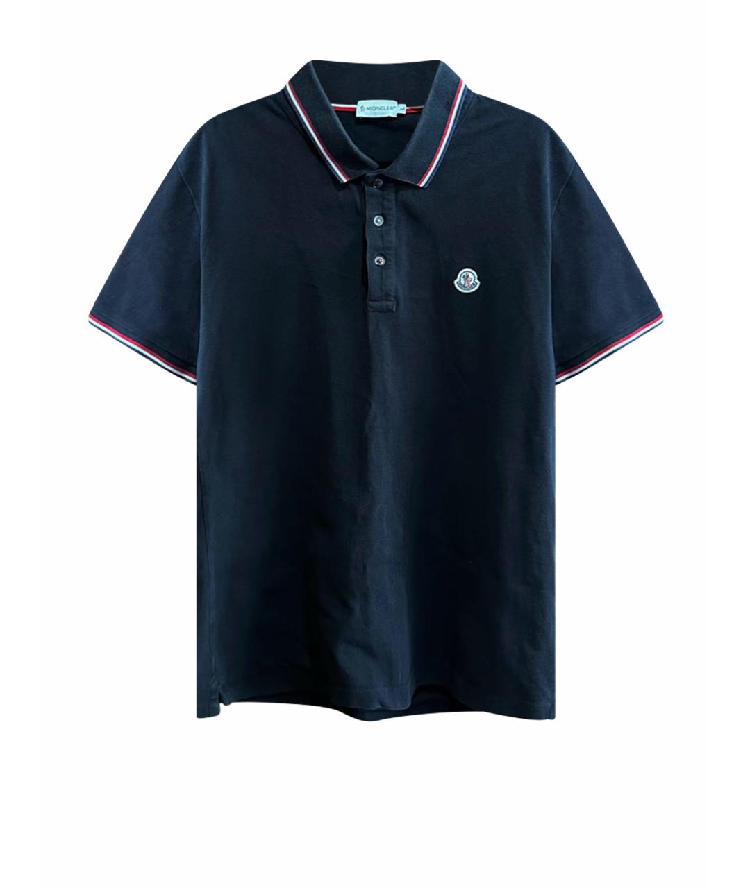 MONCLER Черная хлопковая футболка, фото 1