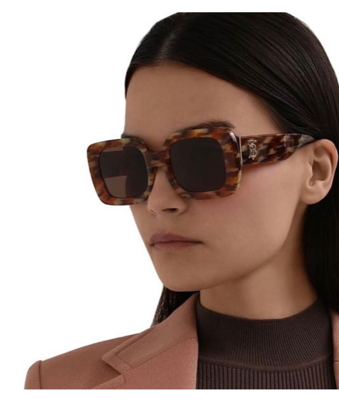 BURBERRY Мульти пластиковые солнцезащитные очки, фото 6