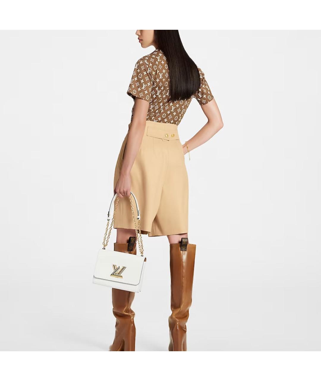 LOUIS VUITTON Коричневая футболка, фото 2
