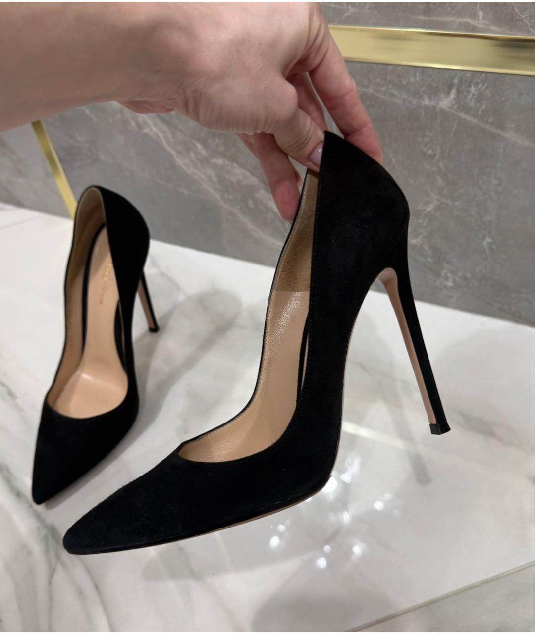 GIANVITO ROSSI Черные замшевые туфли, фото 3