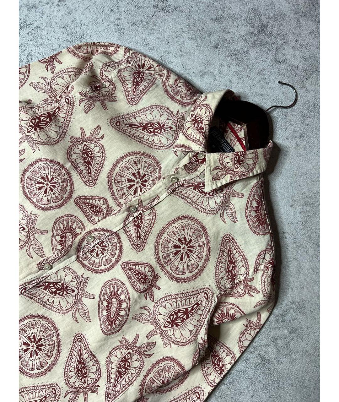 VILEBREQUIN Бежевая льняная кэжуал рубашка, фото 4