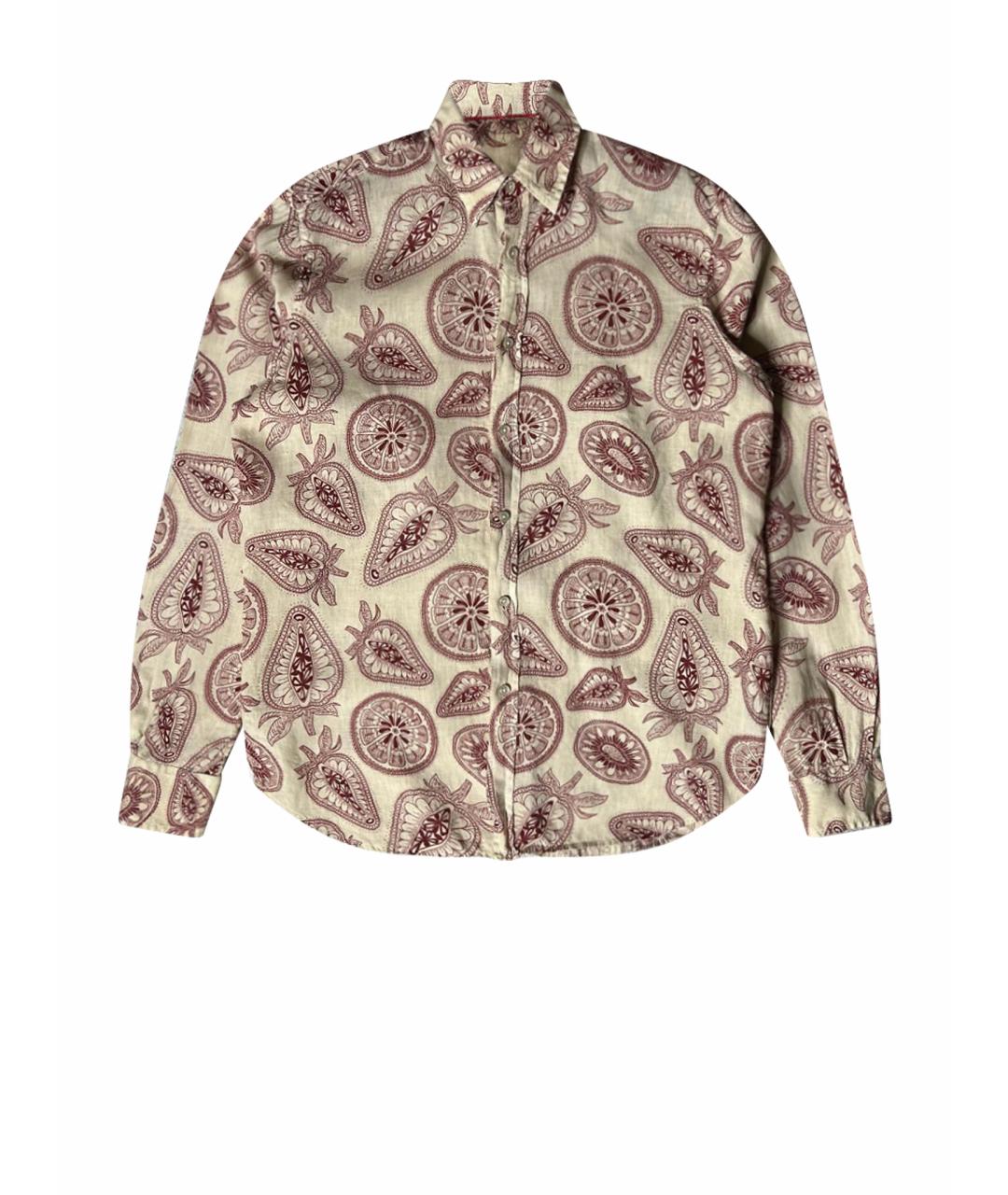 VILEBREQUIN Бежевая льняная кэжуал рубашка, фото 1