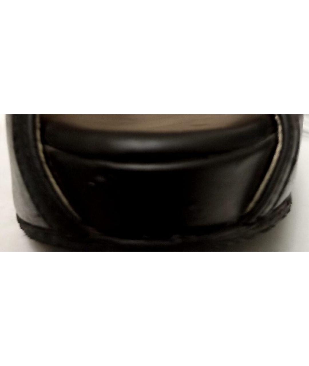 DOLCE&GABBANA Черные кожаные туфли, фото 7