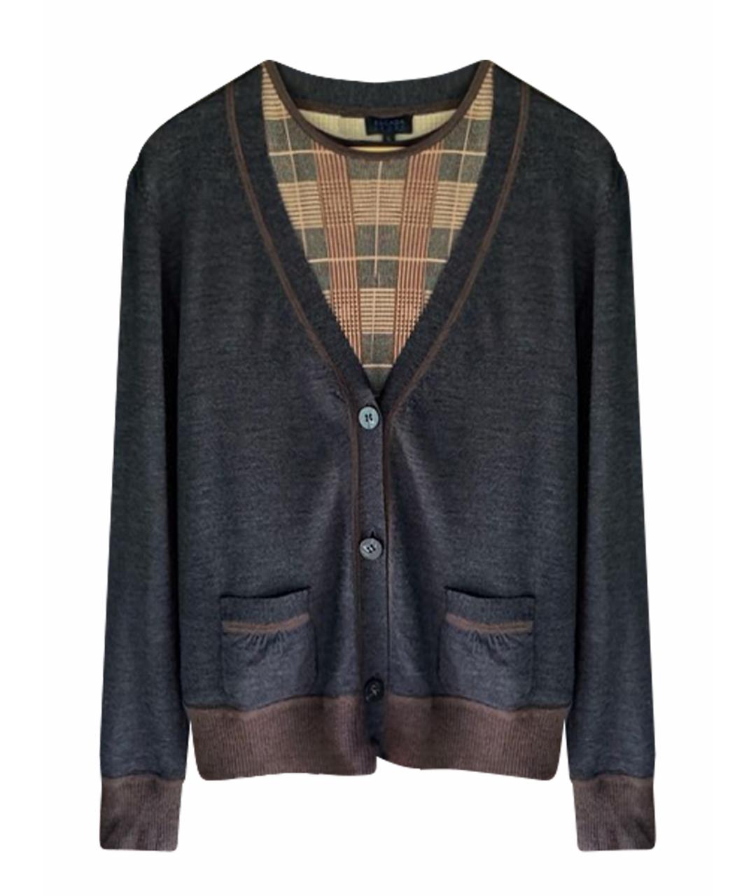 ESCADA Коричневый шерстяной кардиган, фото 1