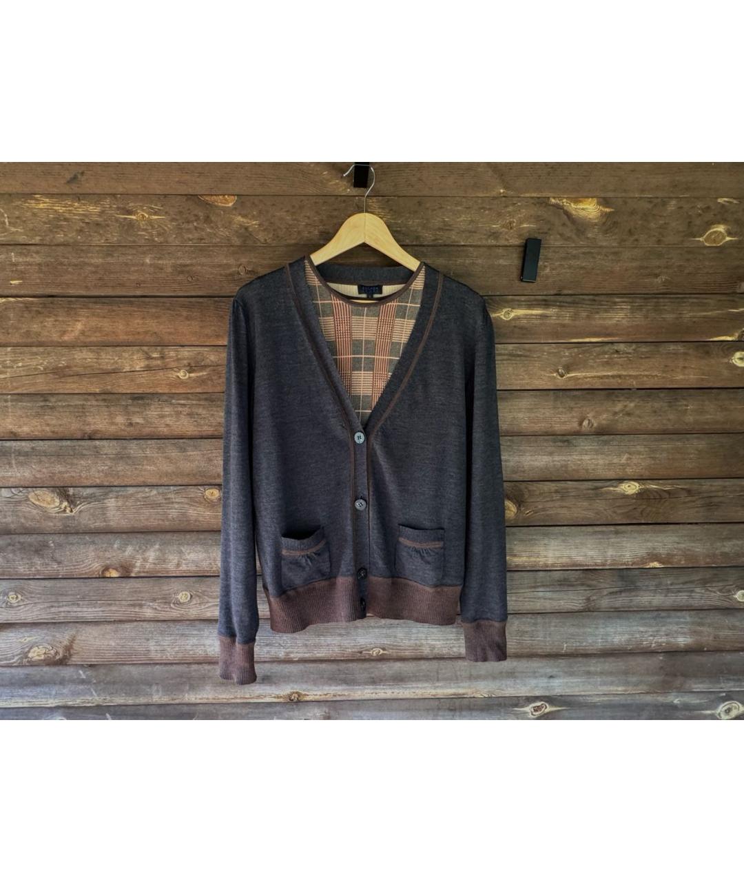 ESCADA Коричневый шерстяной кардиган, фото 9