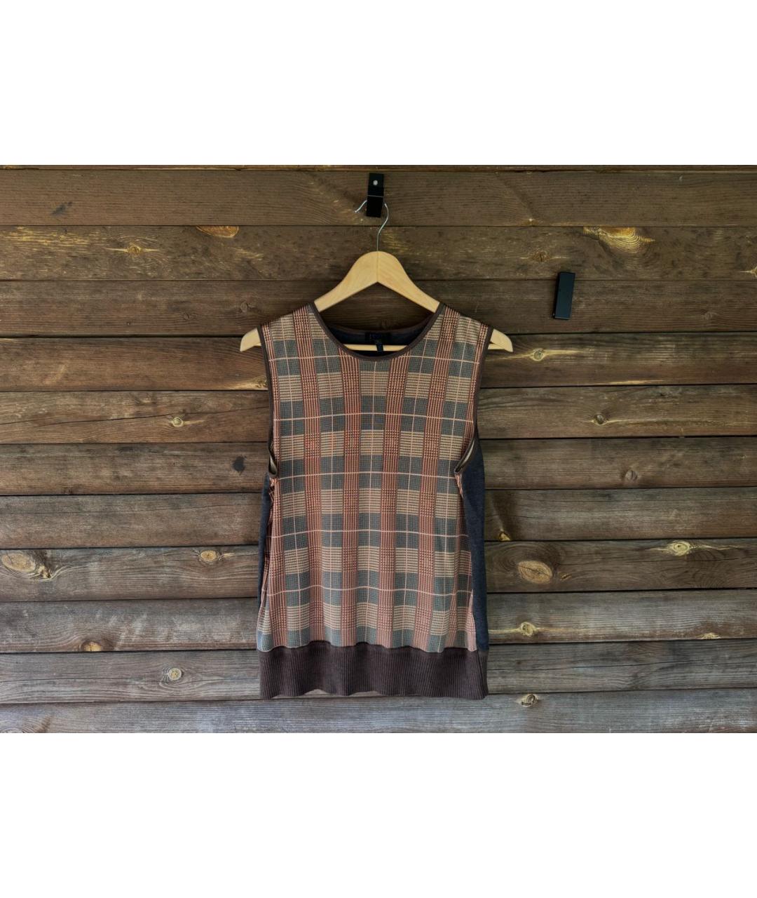 ESCADA Коричневый шерстяной кардиган, фото 5