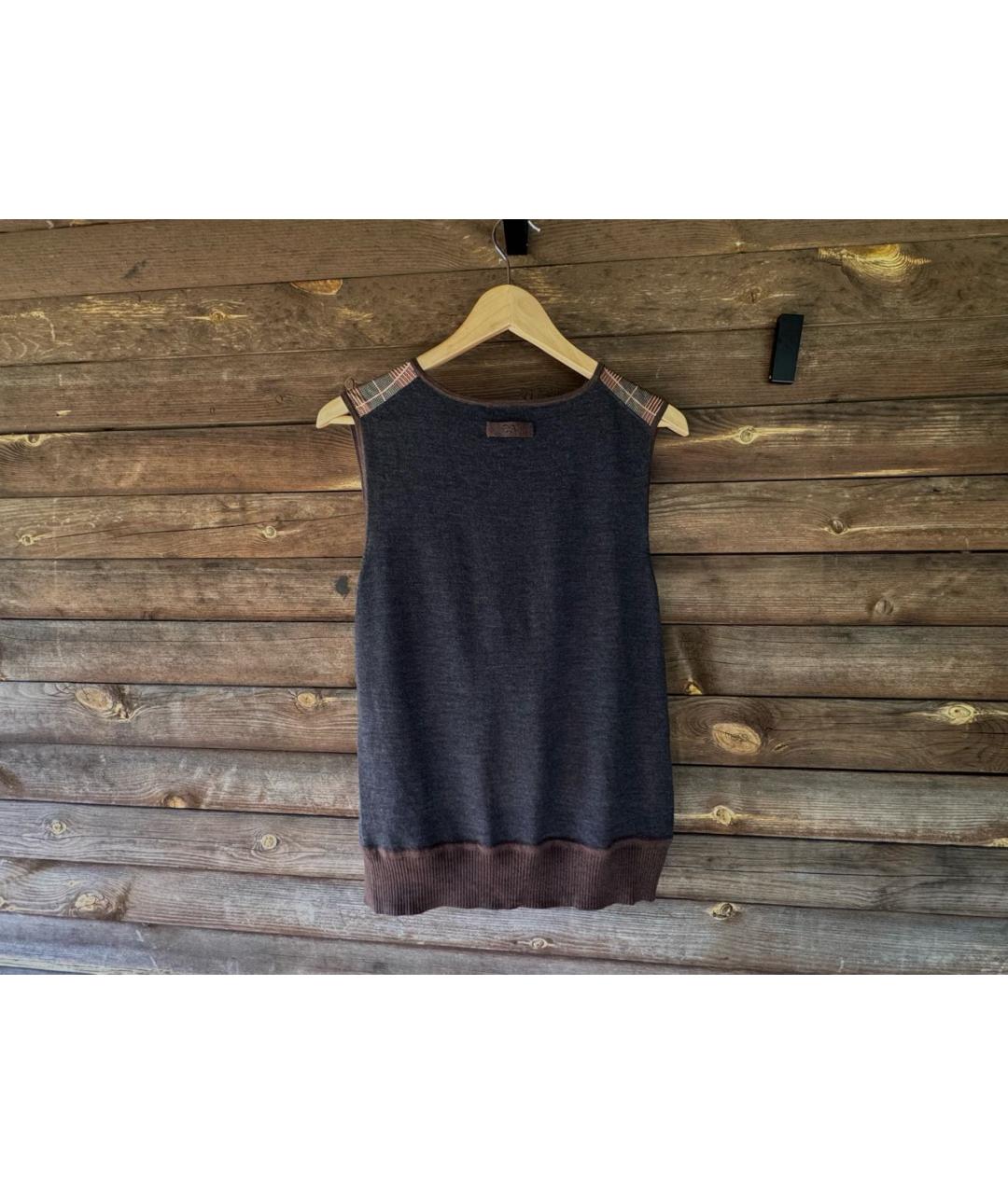 ESCADA Коричневый шерстяной кардиган, фото 6