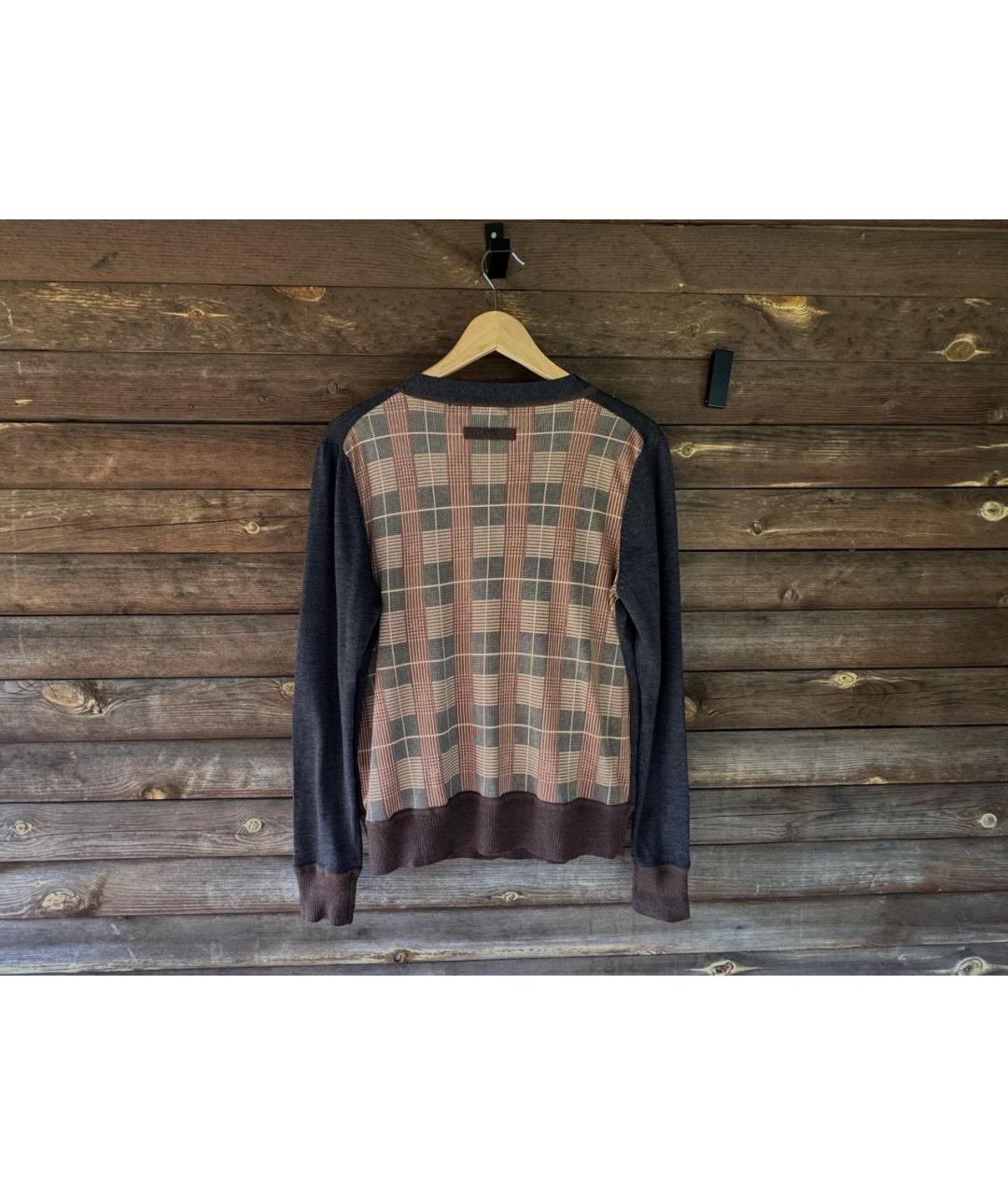 ESCADA Коричневый шерстяной кардиган, фото 2