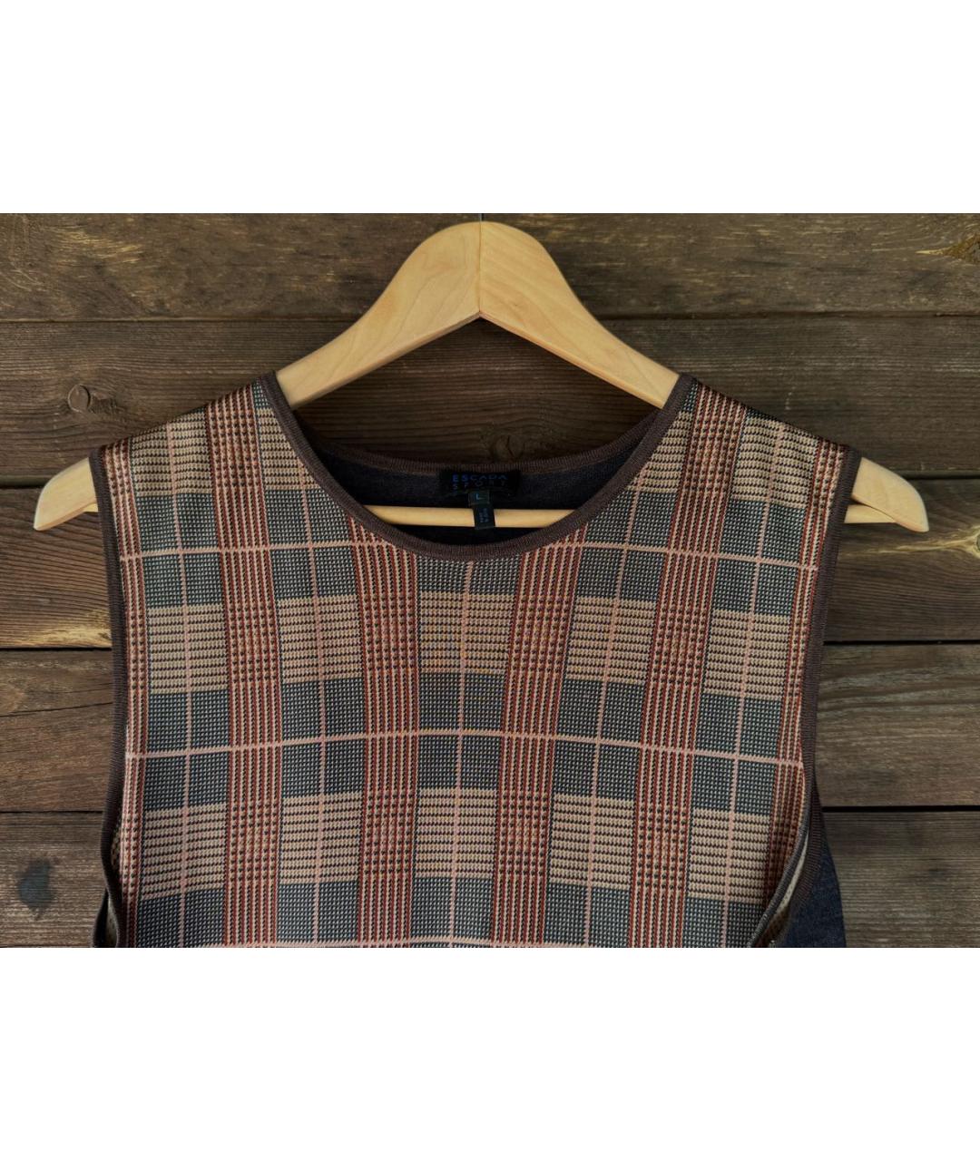 ESCADA Коричневый шерстяной кардиган, фото 4