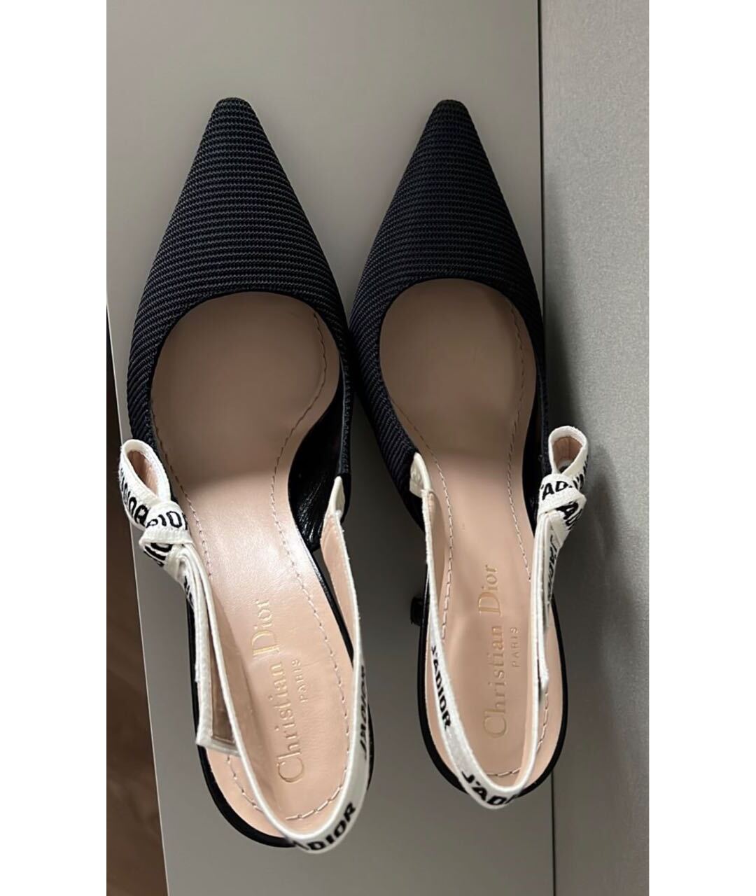CHRISTIAN DIOR Черные текстильные туфли, фото 3