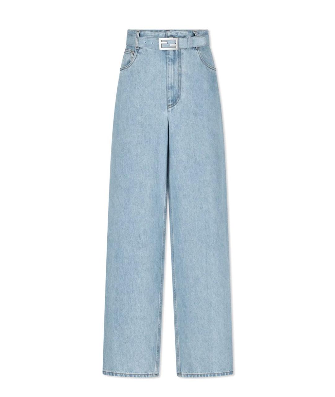 FENDI Серый деним костюм с брюками, фото 2