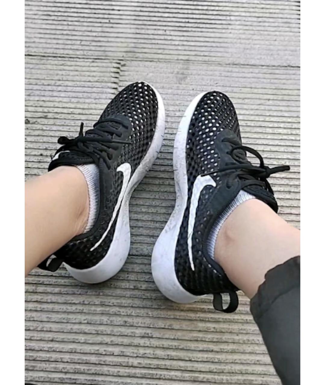 NIKE Черные синтетические кроссовки, фото 8