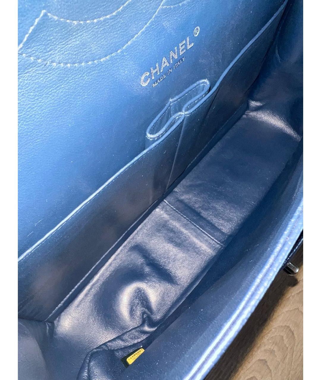 CHANEL Синяя кожаная сумка через плечо, фото 8