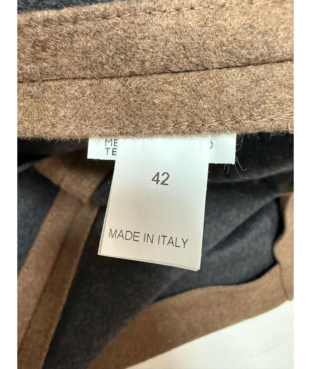 BRUNELLO CUCINELLI Коричневое шерстяное пальто, фото 6