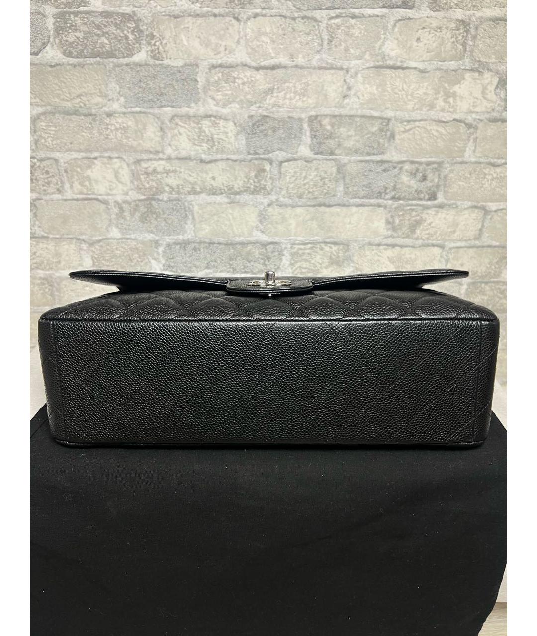 CHANEL Черная кожаная сумка через плечо, фото 6