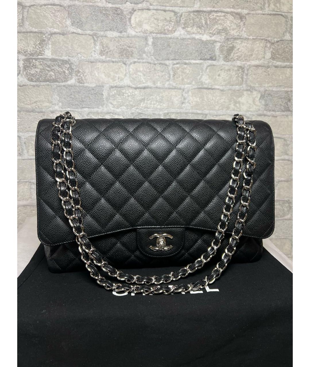 CHANEL Черная кожаная сумка через плечо, фото 3