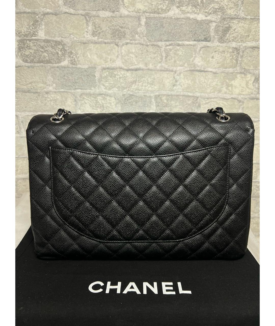 CHANEL Черная кожаная сумка через плечо, фото 4