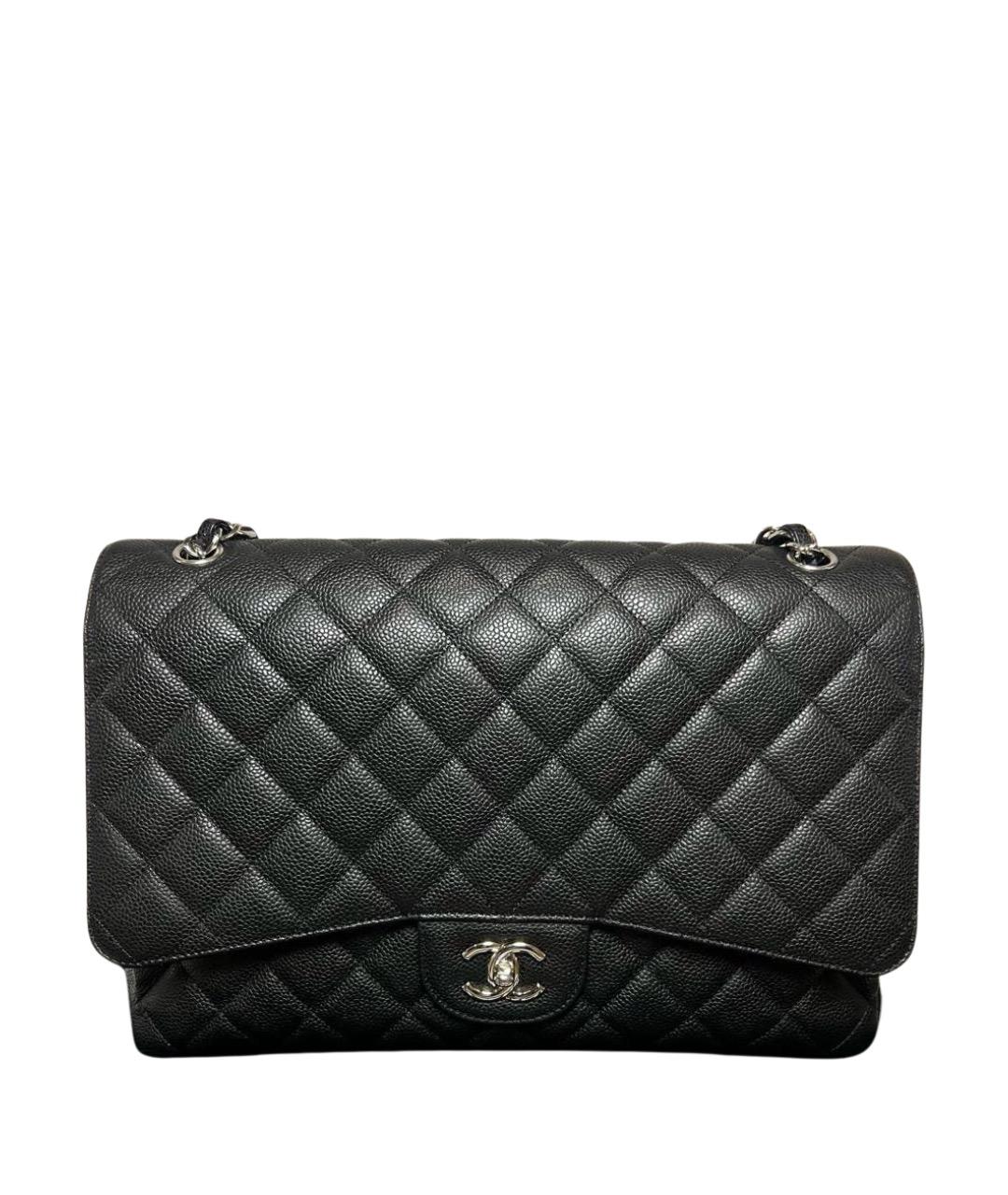 CHANEL Черная кожаная сумка через плечо, фото 1